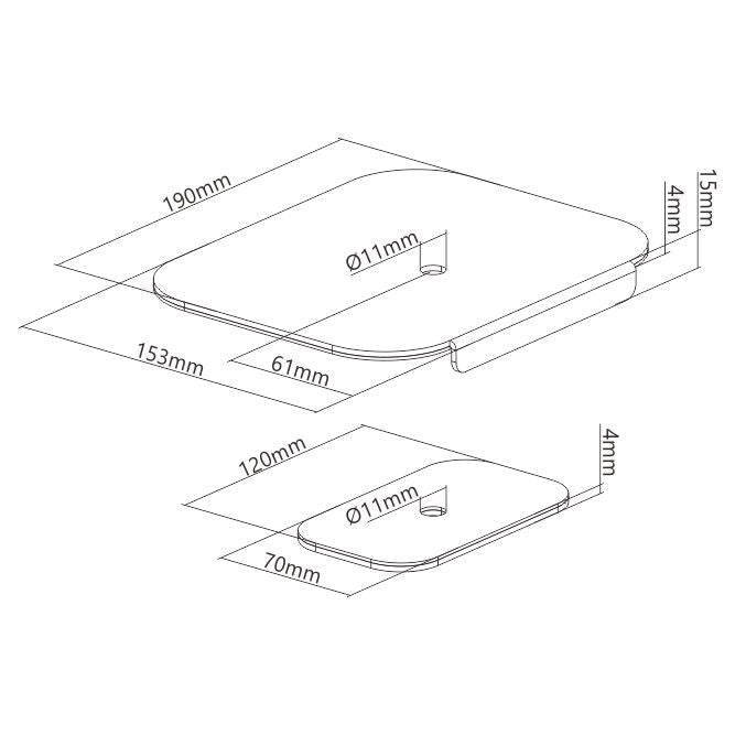 Reinforcement Plate for Monitor Arm | C15