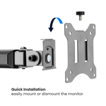 Stealth Single Monitor Arm | T4