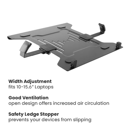 Stealth Dual Monitor Arm with Laptop Tray | T6