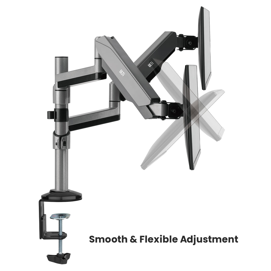 Apex Stacking Dual Monitor Arm | T23 – theultimatedesk