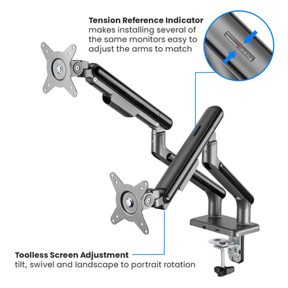 Flex Pro Dual Monitor Arm | T33