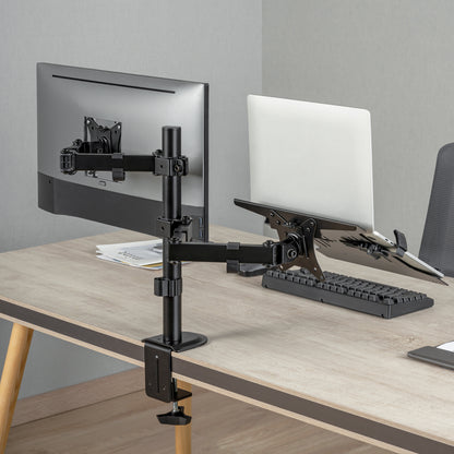 EVO Dual Monitor Arm with Laptop Tray | T01